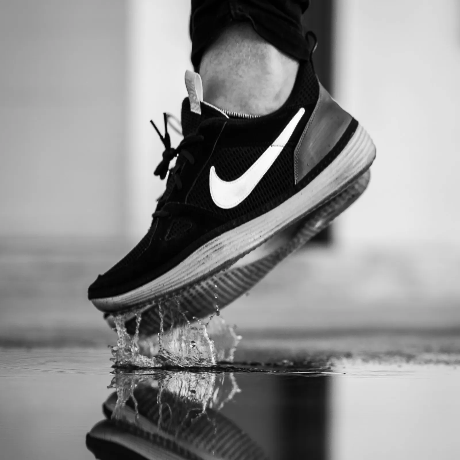 Professionella löparskor - front/side vinkel