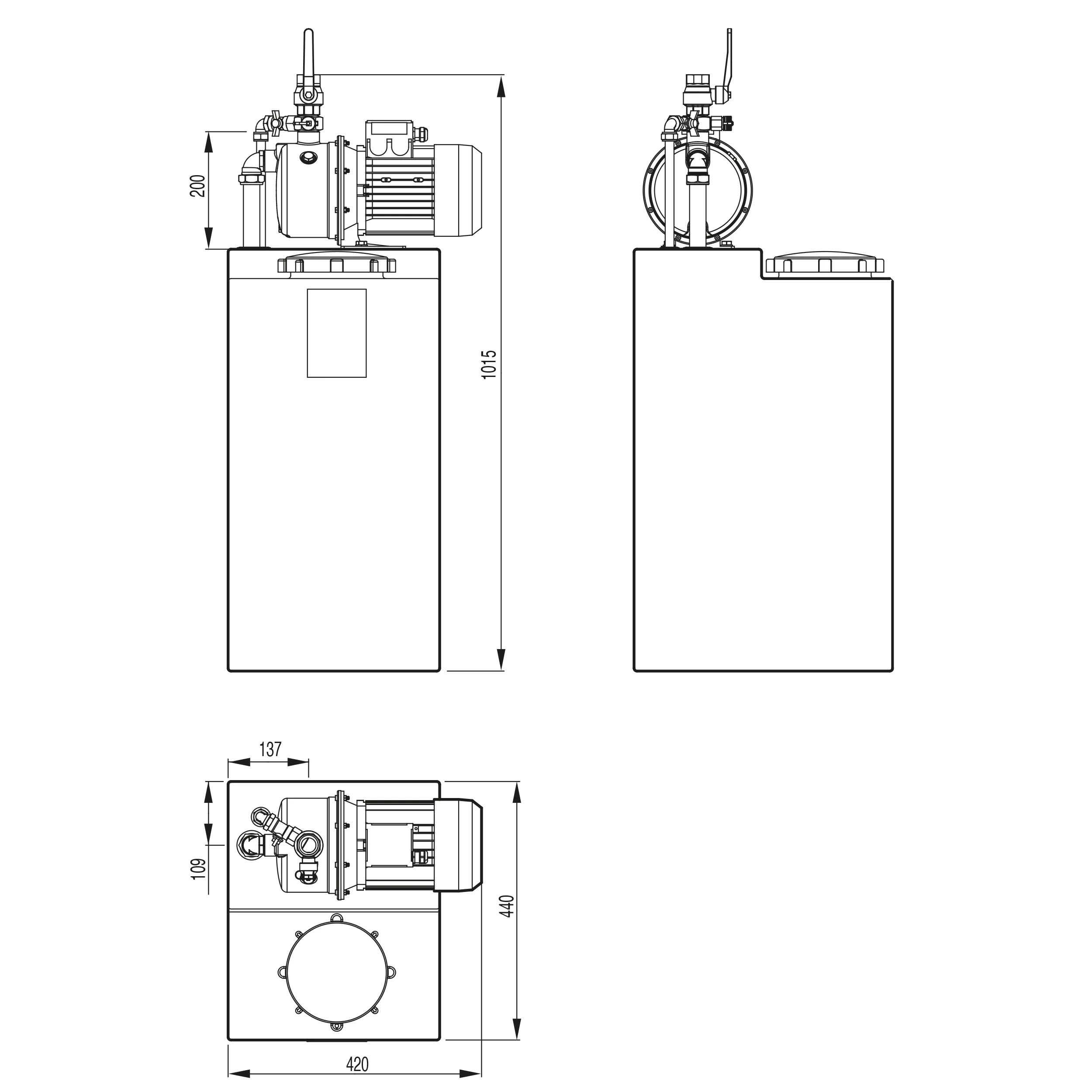 RTB 61-100 måttskiss