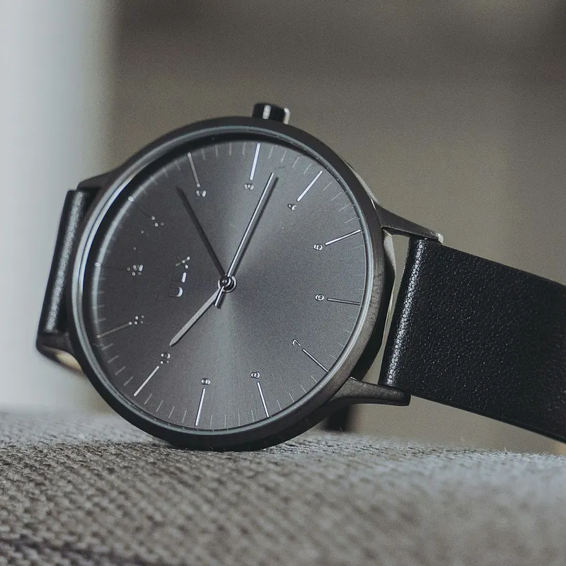 Modern Heritage watch with silver case and blue dial