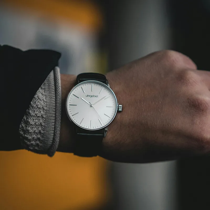 Minimalist Luxury watch with clean dial and slim profile