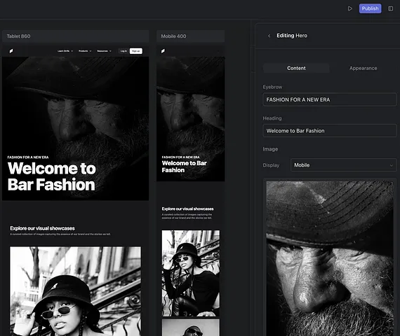 A screen shot of Strife UI