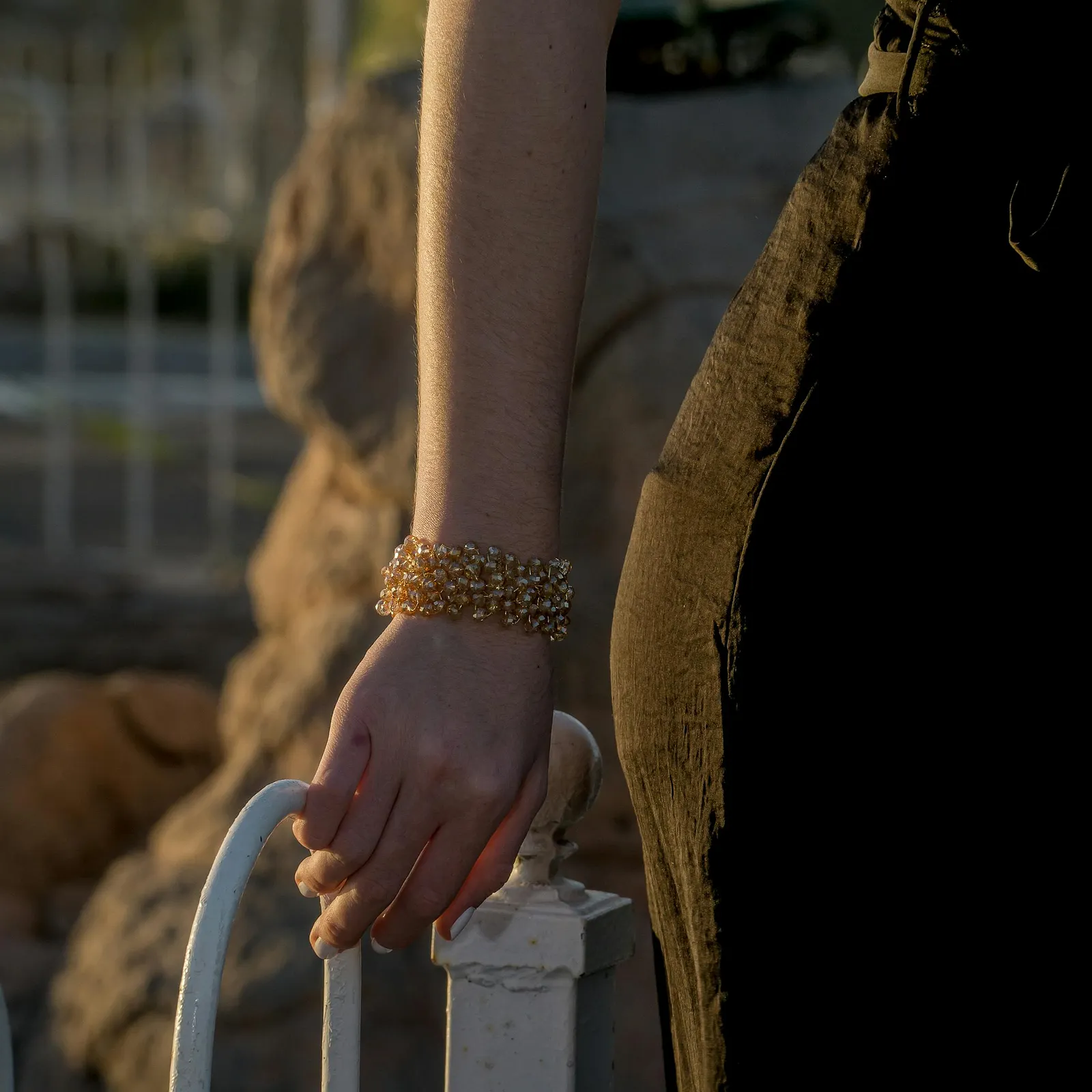 Heirloom quality 22k gold necklace with intricate detailing